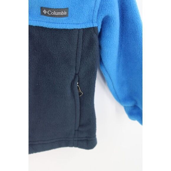 Columbia Two-tone Blue Fleece Jacket Toddler 2T - Picture 5 of 8